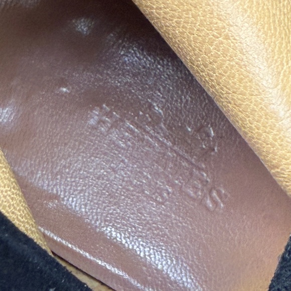 Hermes Knee-High Suede Heeled Boots Size 37 US 7 - Picture 5 of 9